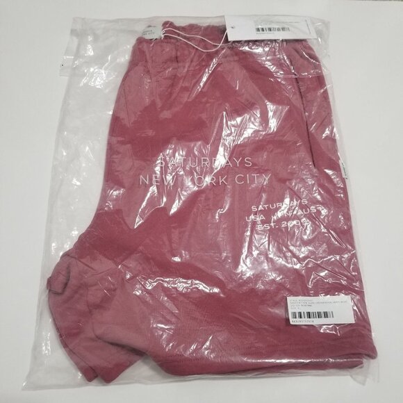 NWT SATURDAYS NEW YORK CITY‎ Austin International Sweat Short Mens Size XL Color - Picture 5 of 8